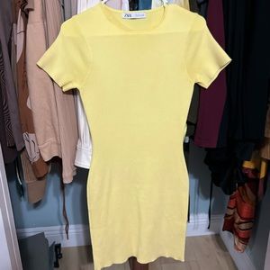 Mini yellow Zara dress